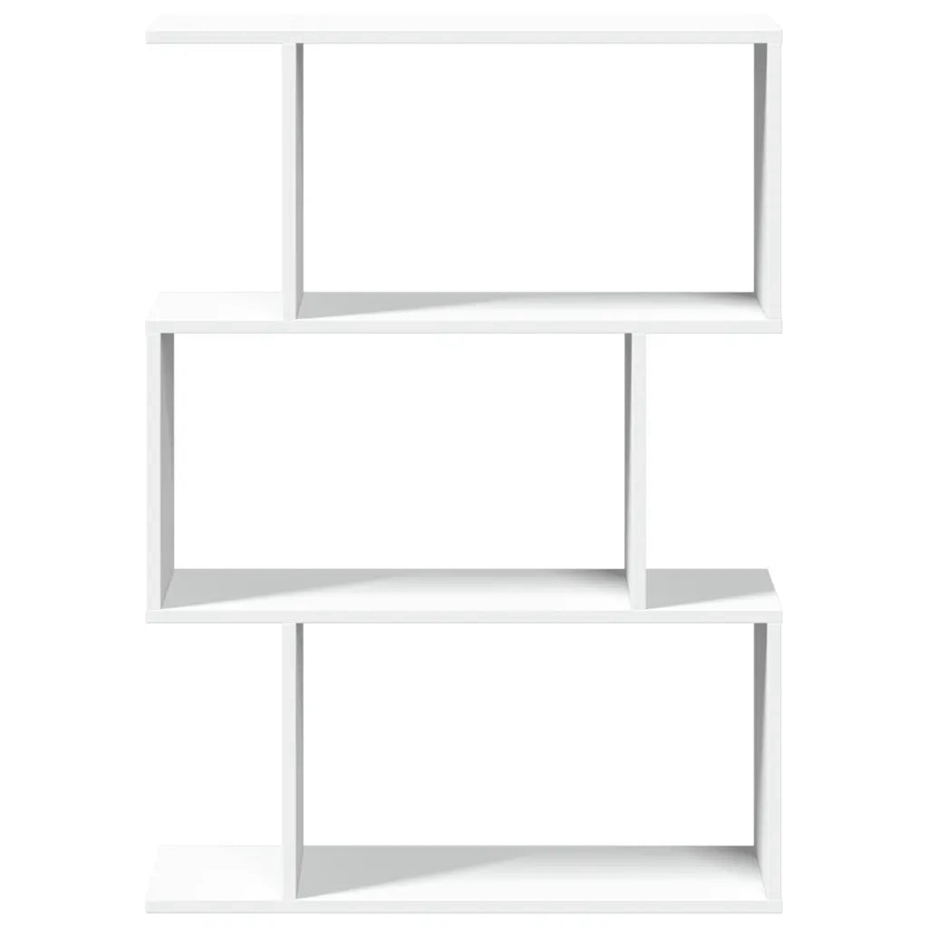 Libreria divisoria a 3 ripiani bianca 70x24x97 cm in legno ingegnerizzato 858111