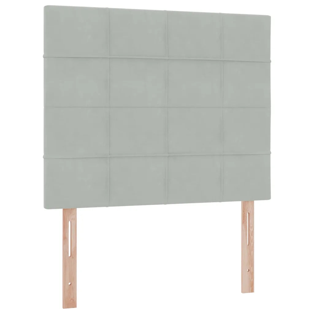 Letto con contenitore e materasso Grigio chiaro 120 x 190 cm 3372015