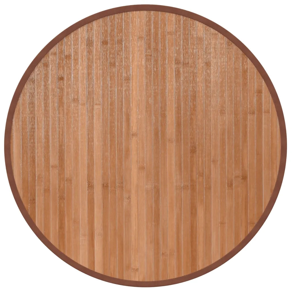 Tappeto Rotondo Naturale 60 cm in BambÃ¹