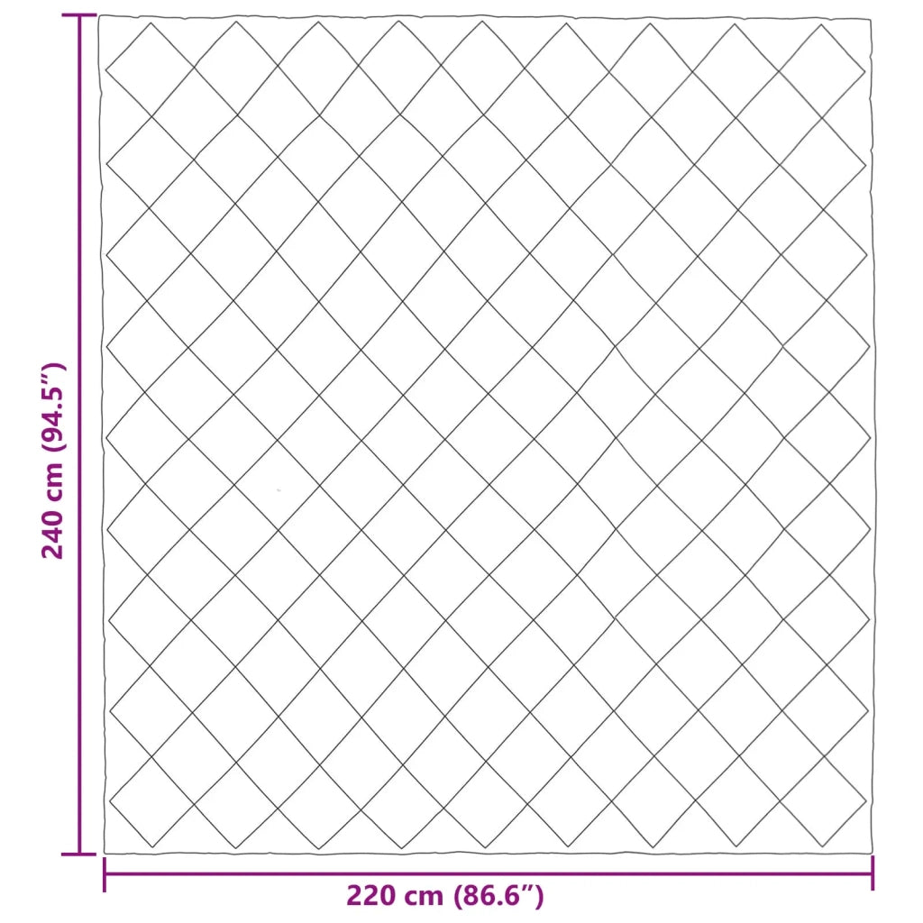 Duvet Estivo Nero 220 x 240 cm Microfibra