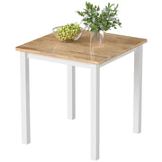 Tavolo da pranzo - in legno di caucciù - fino a 4 persone - legno naturale - sala da pranzo