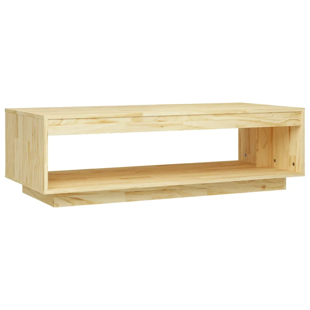 Tavolino da Salotto 110x50x33,5 cm in Legno Massello di Pinocod mxl 120873