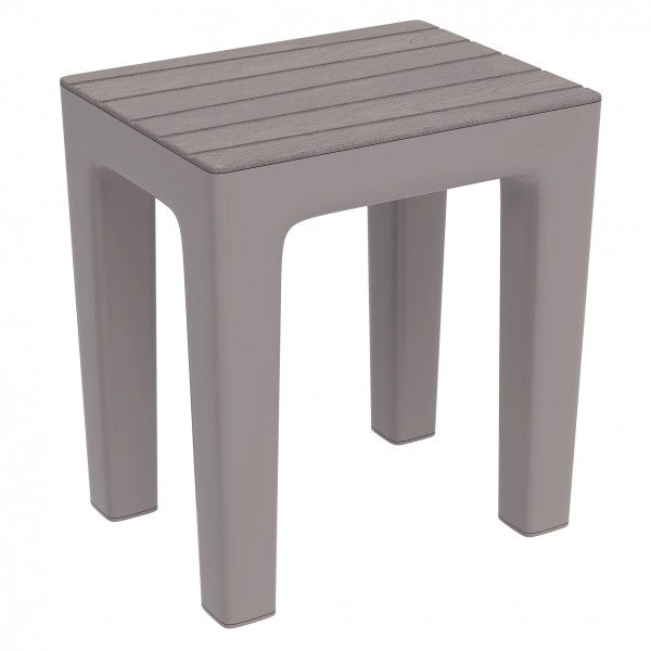 SGABELLO WOODY 38X29XH41CM TORTORA EFFETTO LEGNO