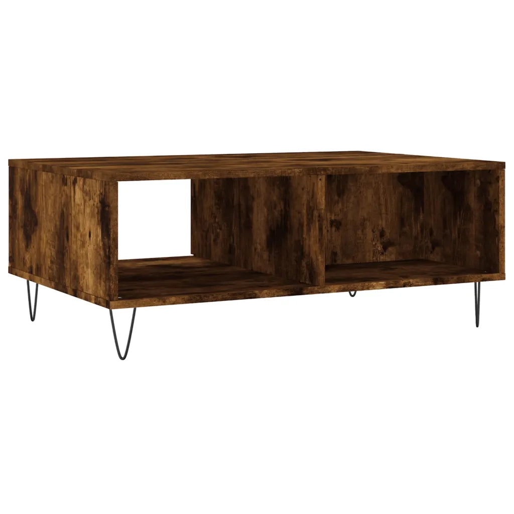 Tavolino da salotto | Tavolino da caff¨¨ | Tavolino da Soggiorno Rovere Fumo 90x60x35cm in Legno Multistrato