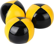 Set di 3 palline da gioco giallo nero facile da afferrare per bambini - principianti - adulti - diametro 63 cm.