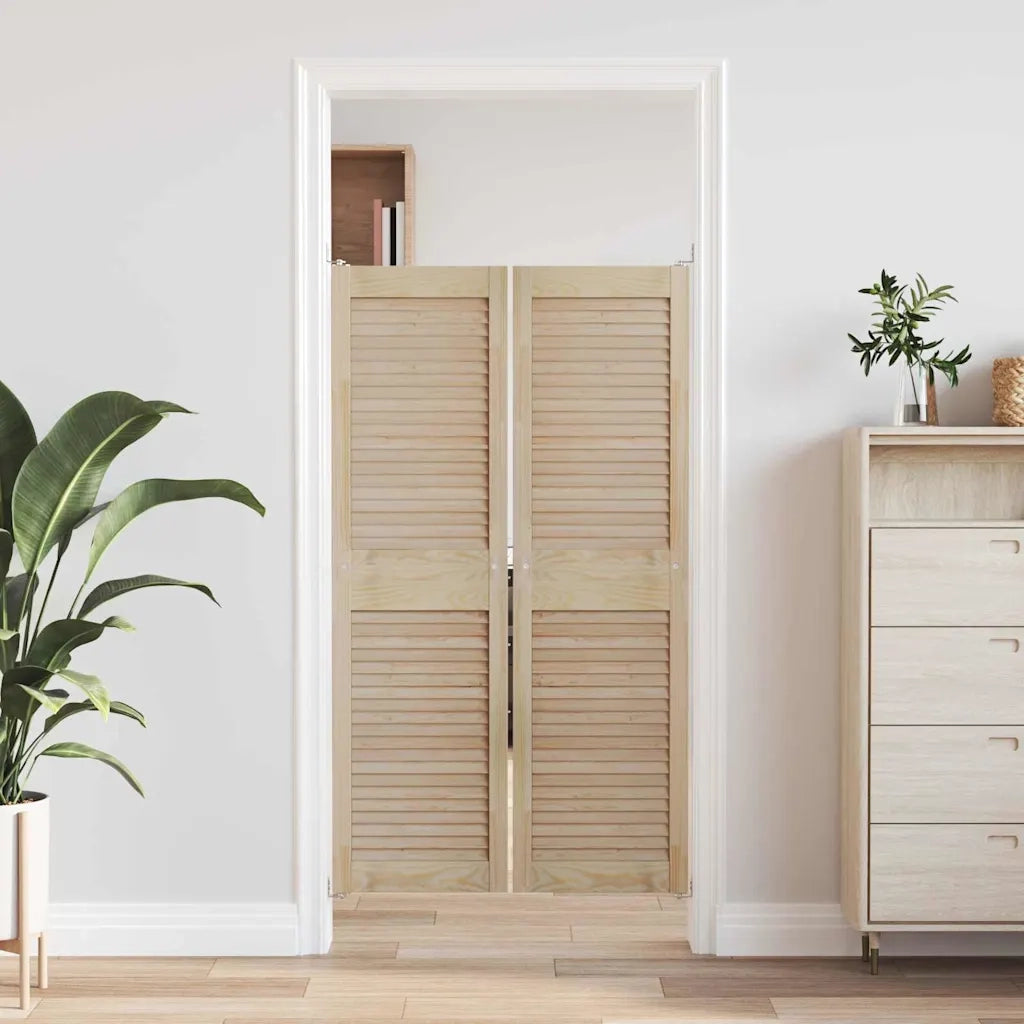 Porta per Armadio 2 pcs Naturale 140,5 x 2,1 x 39,5 cm 42019261
