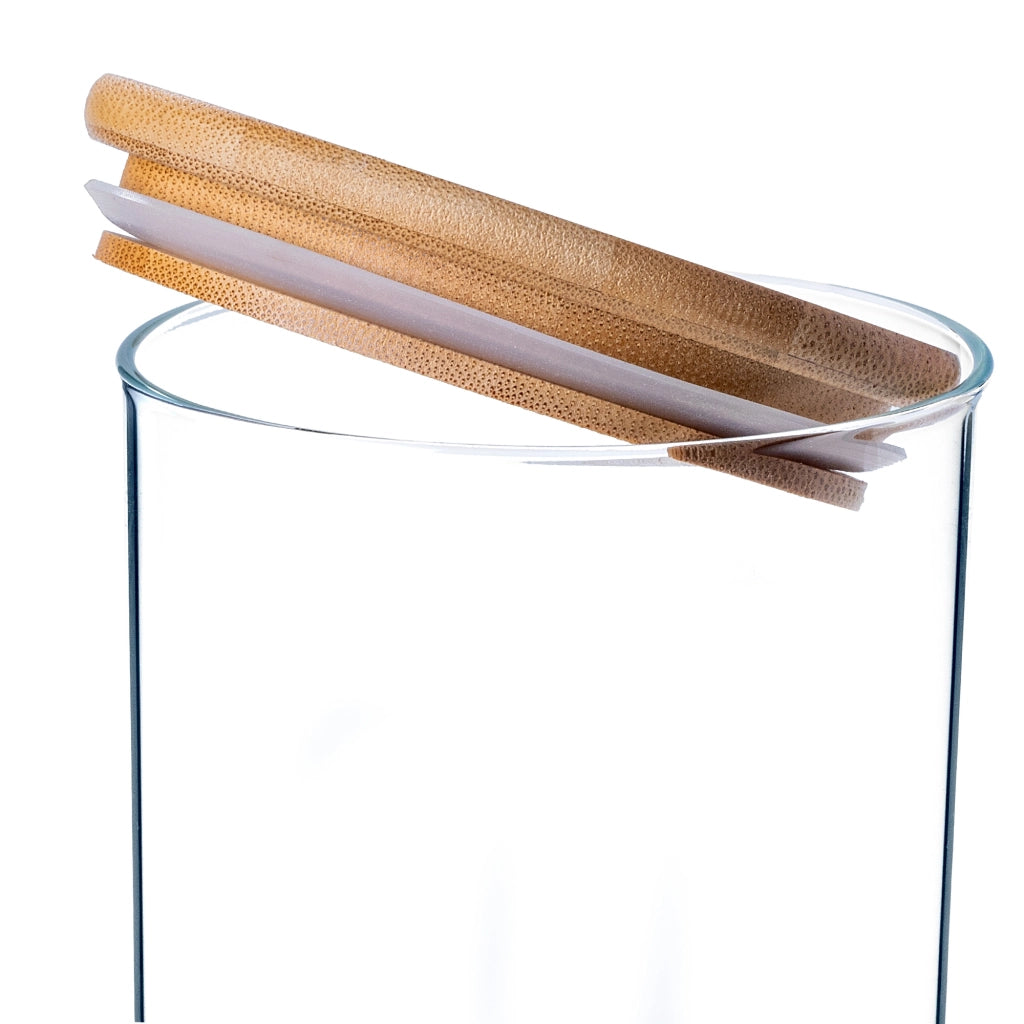 Contenitore per alimenti KADAX, barattolo in vetro per pasta e spezie con coperchio, 1,4 litri.