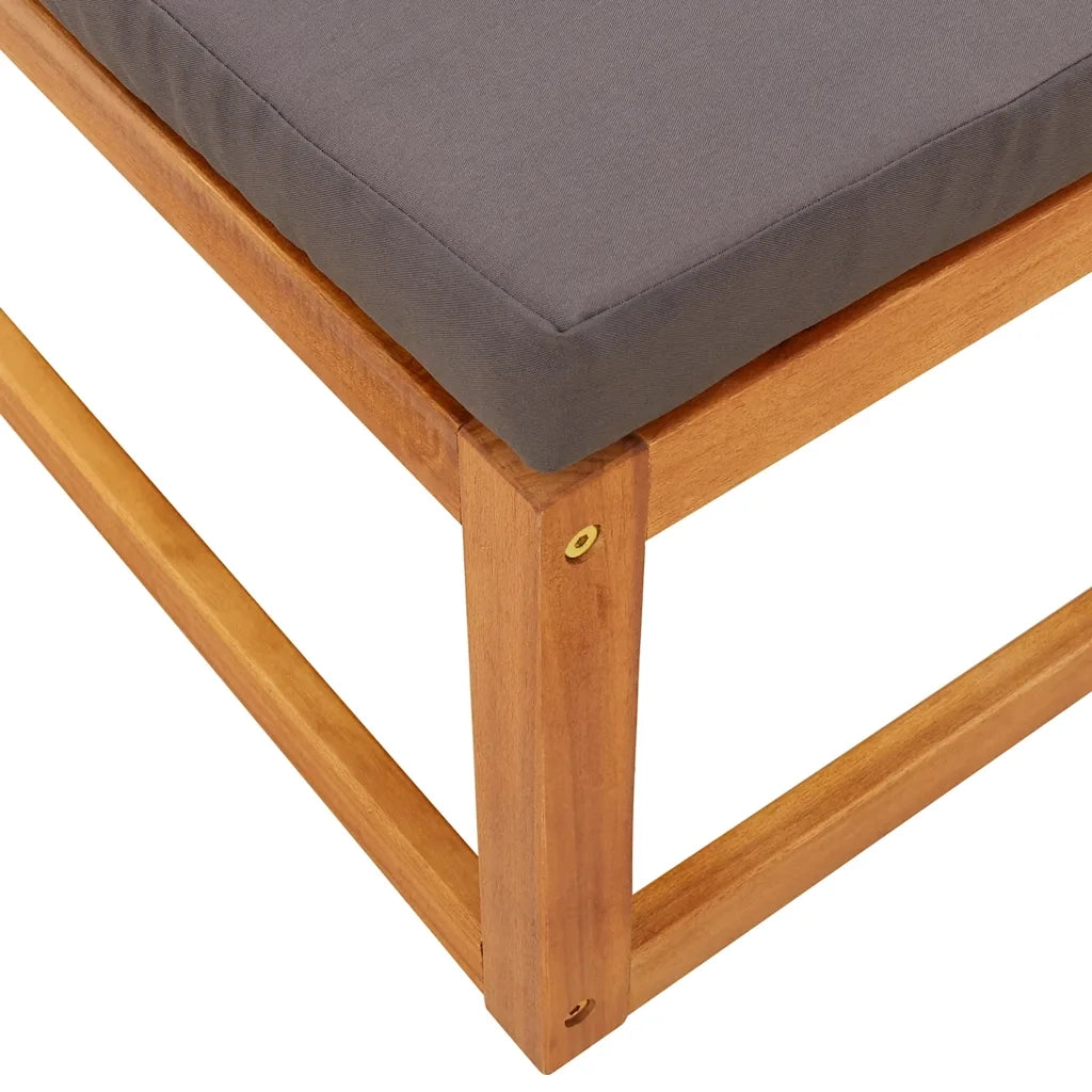 Set di divani da giardino 3 pz | Set Salotto da Giardino con cuscini in legno di acacia e corda