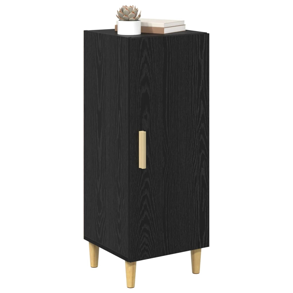 Credenza Rovere Nero 34,5 x 34 x 90 cm Legno multistrato 880924