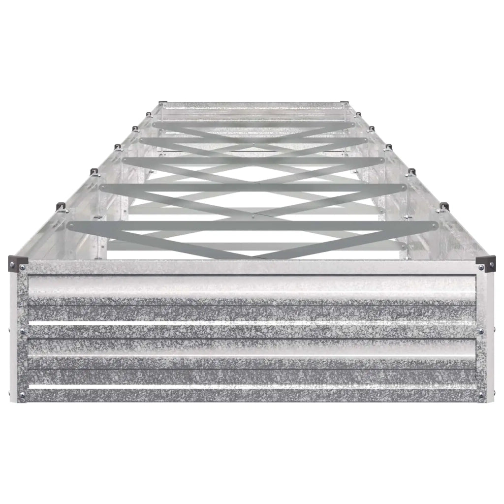 Letto rialzato da giardino Argento 600 x 80 x 24 cm 8006533