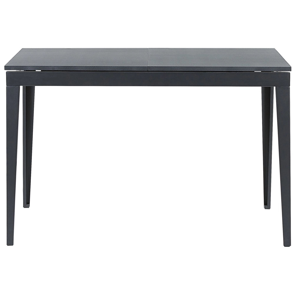 Tavolo allungabile da pranzo gambe in acciaio Nero 120/160 x 80 cm meccanismo a farfalla design senza tempo