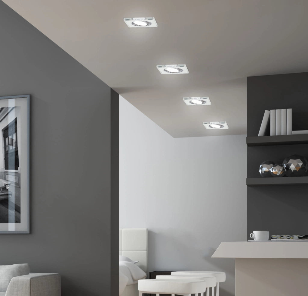 Faretto da incasso Candellux SSU-13 quadrato cromo MR16