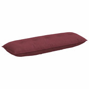 Cuscino per Schiena | Cuscino dorsale Rosso Vino 140 x 19 x 50 cm Tessuto