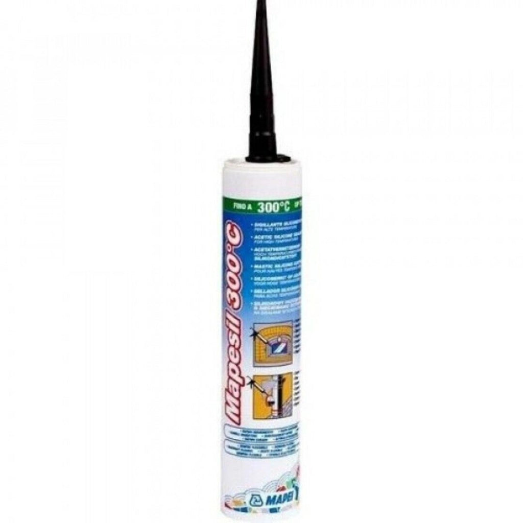 Silicone Alta Temperatura Mapesil 300 C Nero 310 Ml- Mapei
