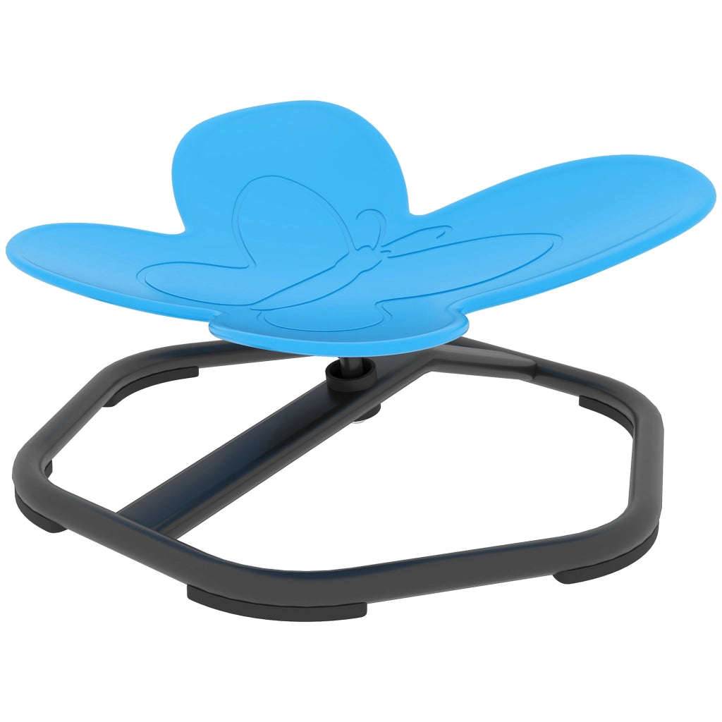 Sedia girevole per bambini a forma di farfalla ¨C zephmum ¨C blu