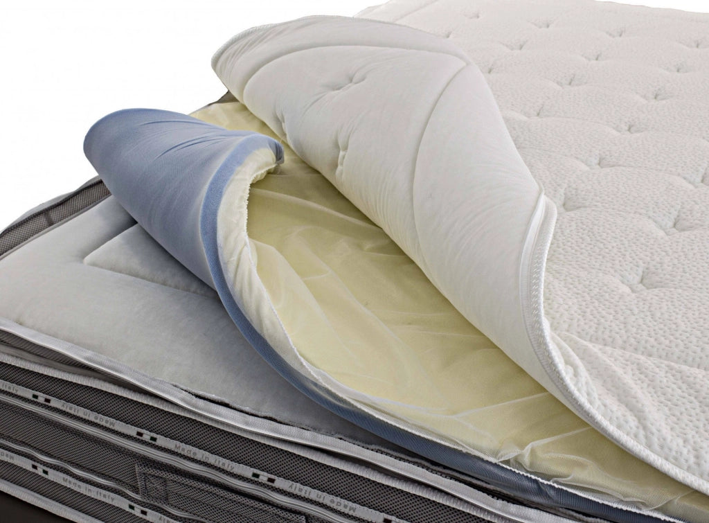 Anka, Materasso Matrimoniale Sfoderabile Made in Italy, 190x160x37h cm Grigio