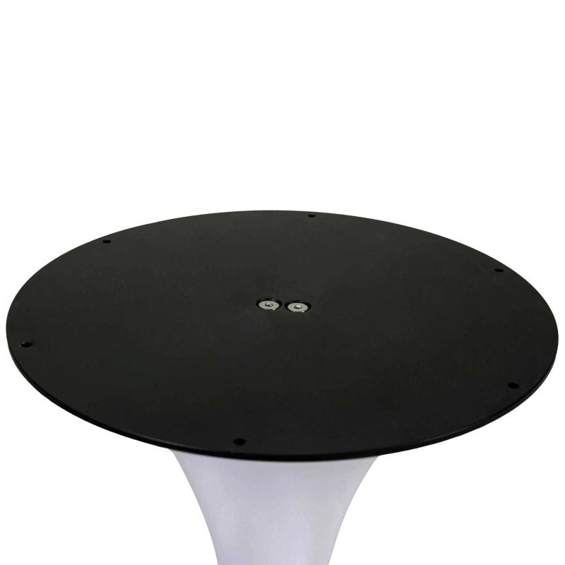 Base Tavolo Acciaio Percy Bianco Tondo Cm ø65h73,5