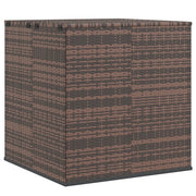Contenitore da Giardino in Rattan PE 100x97,5x104 cm Marrone cod mxl 57263