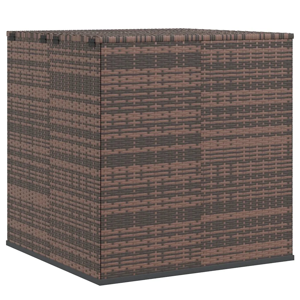 Contenitore da Giardino in Rattan PE 100x97,5x104 cm Marrone cod mxl 57263