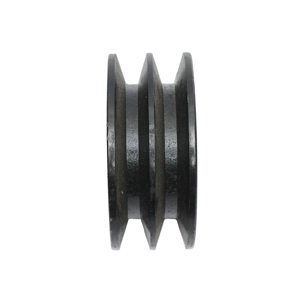 Puleggia a 2 gole per albero motore con chiavetta da 25 mm, motore da 13 CV