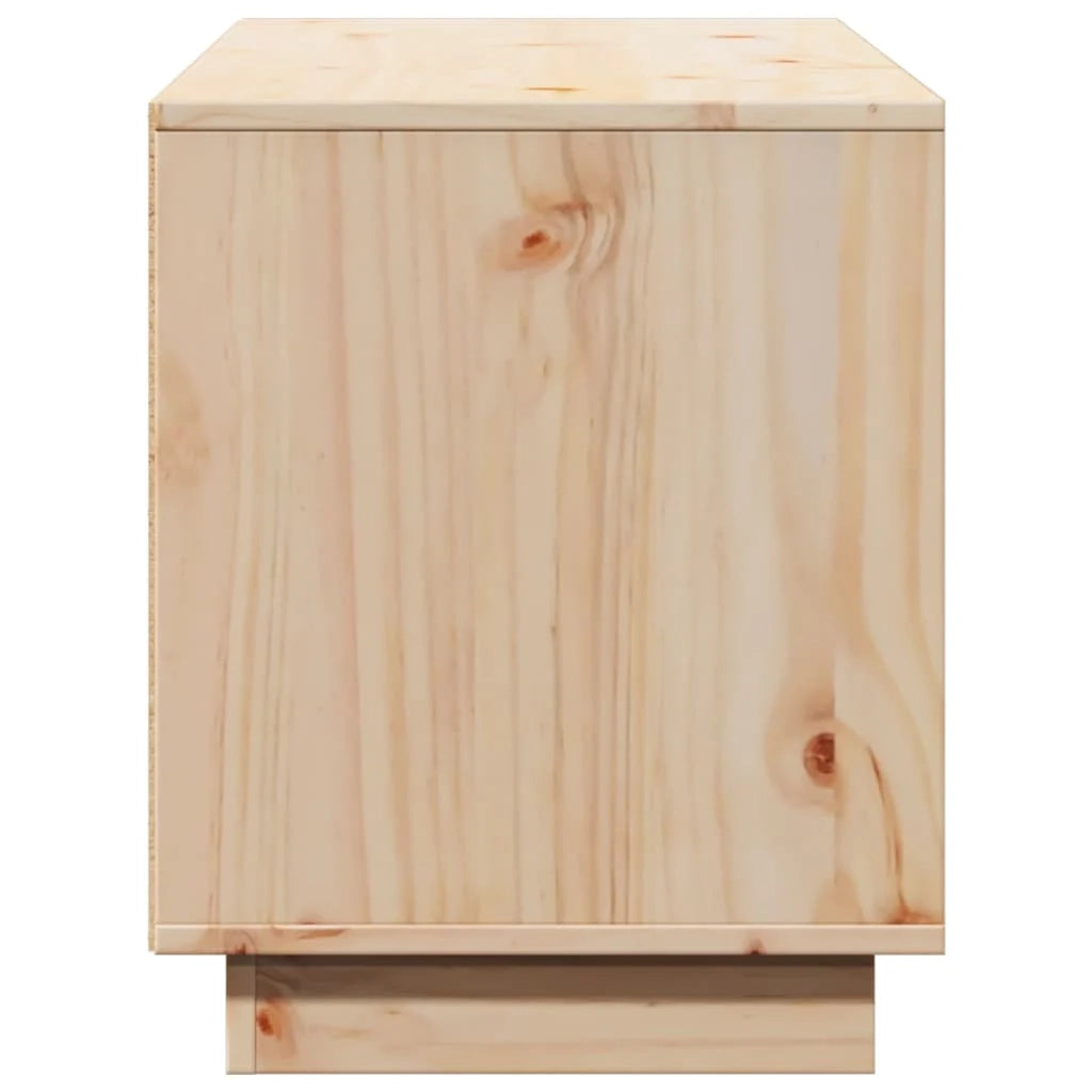 Mobile TV multimediale scaffale TV credenza mobile TV sala da pranzo soggiorno camera da letto 110,5 x 35 x 44 cm legno massello di pino marrone 02_0025776