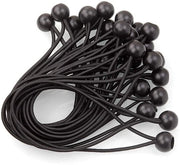 Cinturoni elastici per tende - 40 pezzi - Cinturini per tende - Ideali per tende, vele e campeggio - Utili per la fissazione - Cinturini elastici per corda