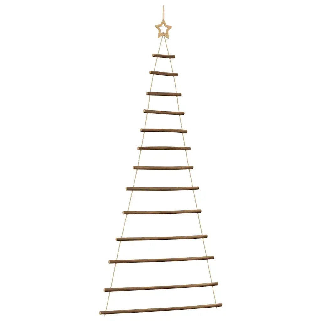 vidaXL Albero di Natale da Parete con Stella 86x180 cm Ramo Naturale