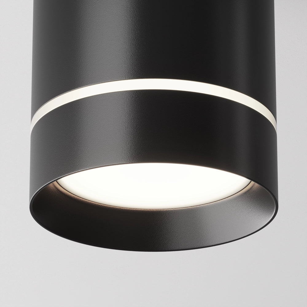 Plafoniera LED Maytoni Orlo nera 9W 4000K alluminio