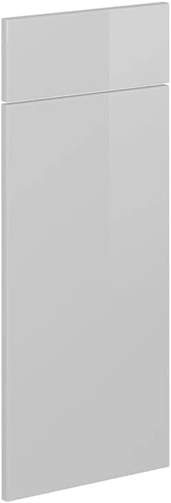 Frontale cucina R-Line, Bianco lucido, 59.6 x 71.3 cm frontale del mobile per mobile forno a mezza altezza, adatto per armadi da cucina R-Line per un montaggio semplice