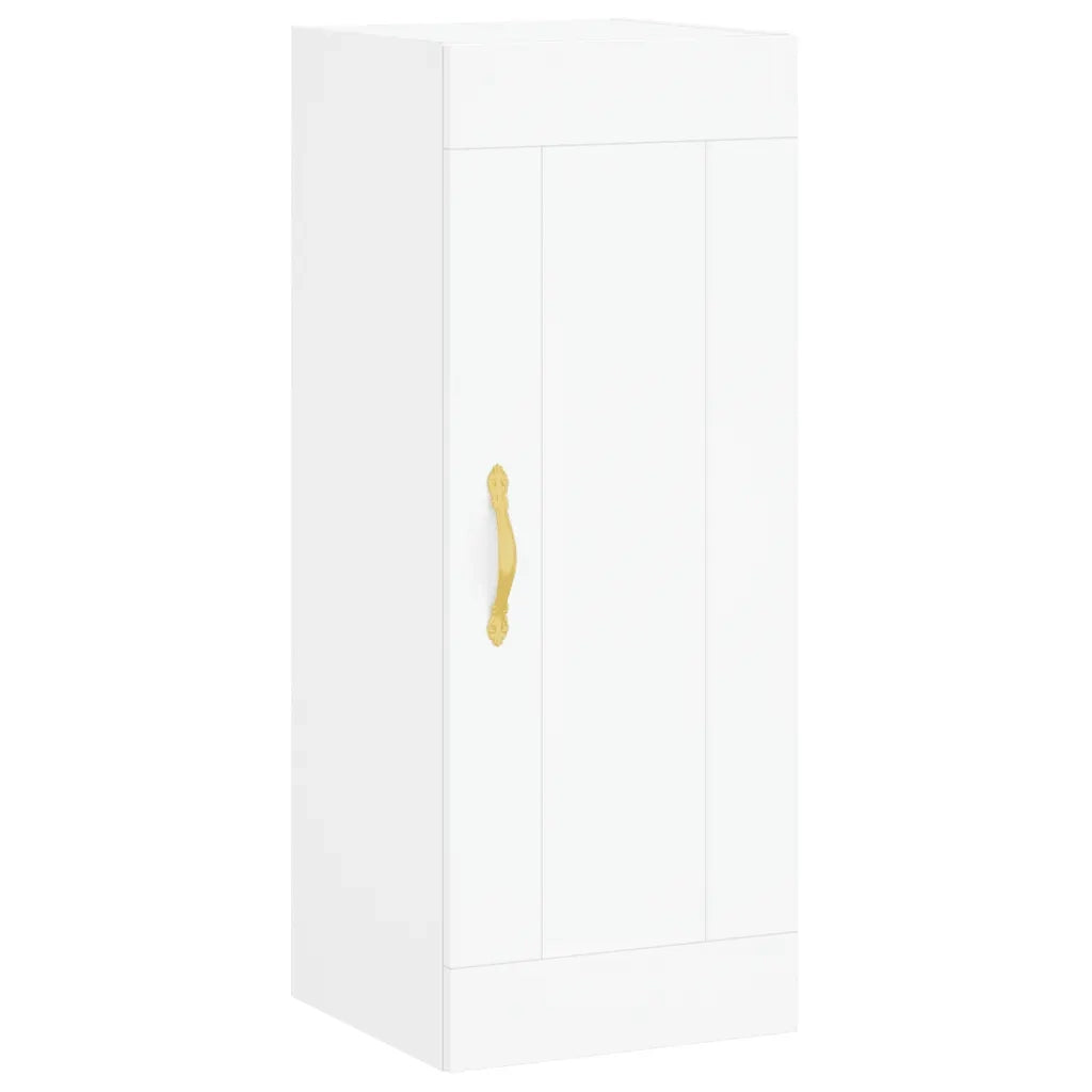 Credenza | Madia | Buffet da pranzo | Armadio da pranzo Bianca 34,5x34x180 cm in Legno Multistrato