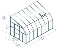 Veranda in Policarbonato Sun Room 2.7X4.5 m Bianco
