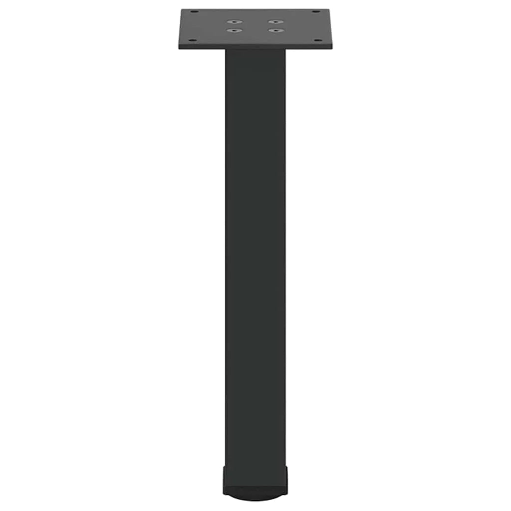 Set di 4 gambe regolabili per tavolino da caffè 42 x 40 x 40 cm design estetico moderno in acciaio nero 02_0056750