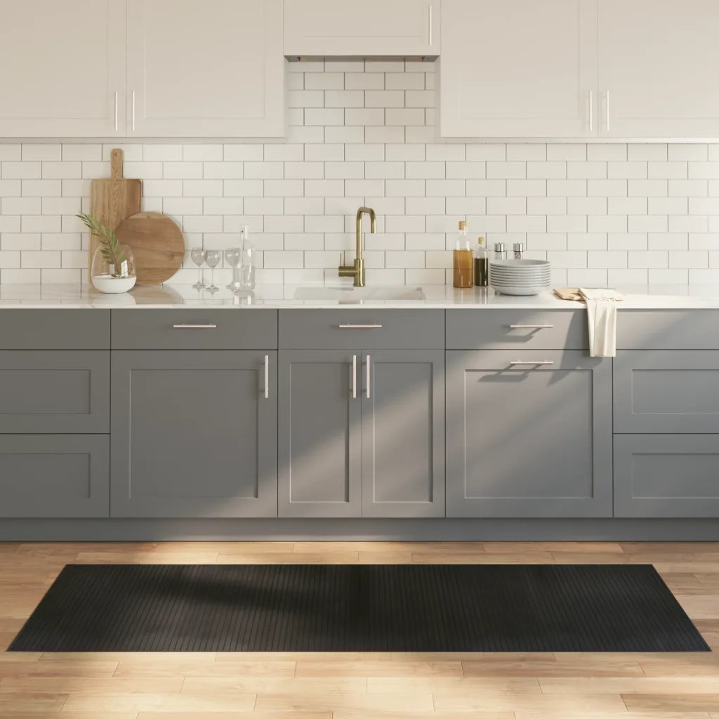 Tappeto del soggiorno | Tappeto Rettangolare Nero 70x200 cm in Bamb¨´