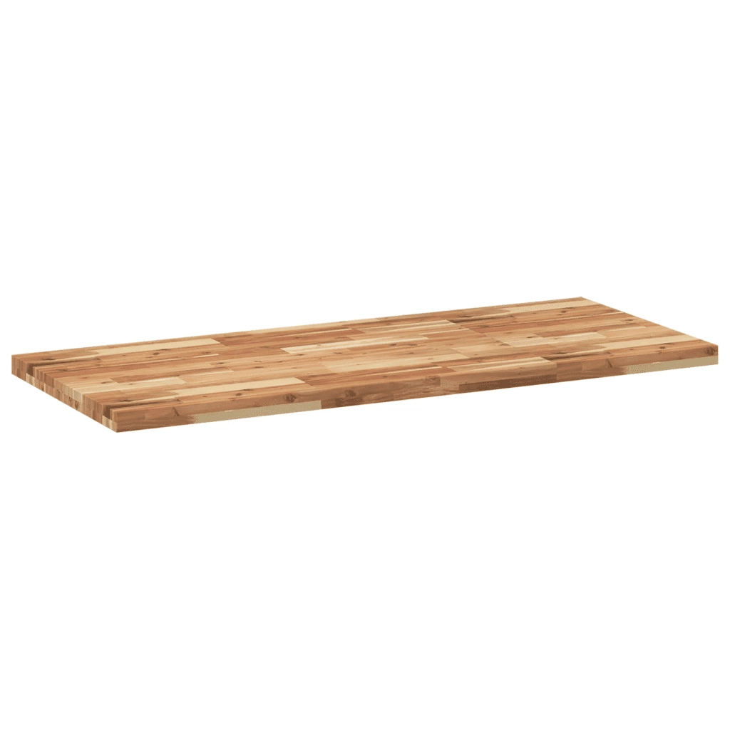 Piano da Bagno Finitura a Olio 120x60x4 cm in Legno di Acacia 3279717