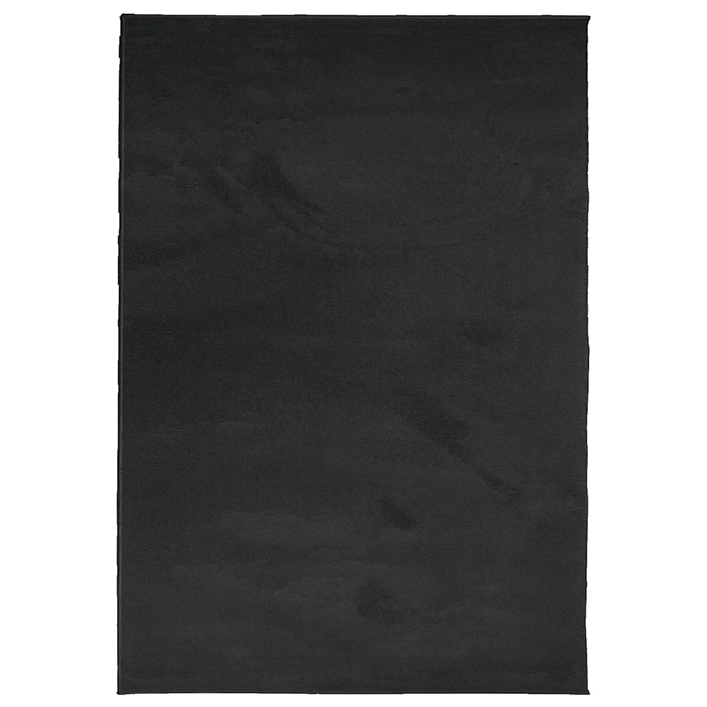 Tappeto OVIEDO a Pelo Corto Nero 160x230 cm 375559