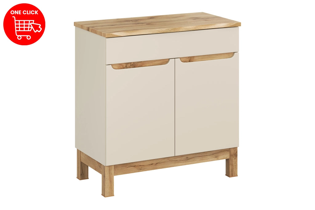 Set mobili bagno 80 cm con piano Bali Cashmere 80 x 1401 x 46 cm