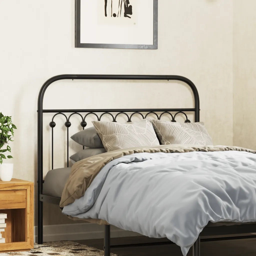 Testiera di Ricambio in Metallo Nero 107 cm 376630