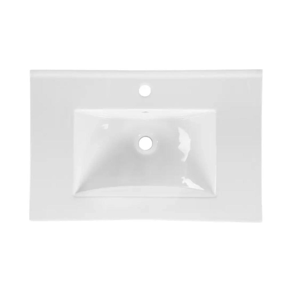 Set da bagno BELLA : mobile sottolavabo 80cm + lavabo incassato rettangolare + colonna contenitore