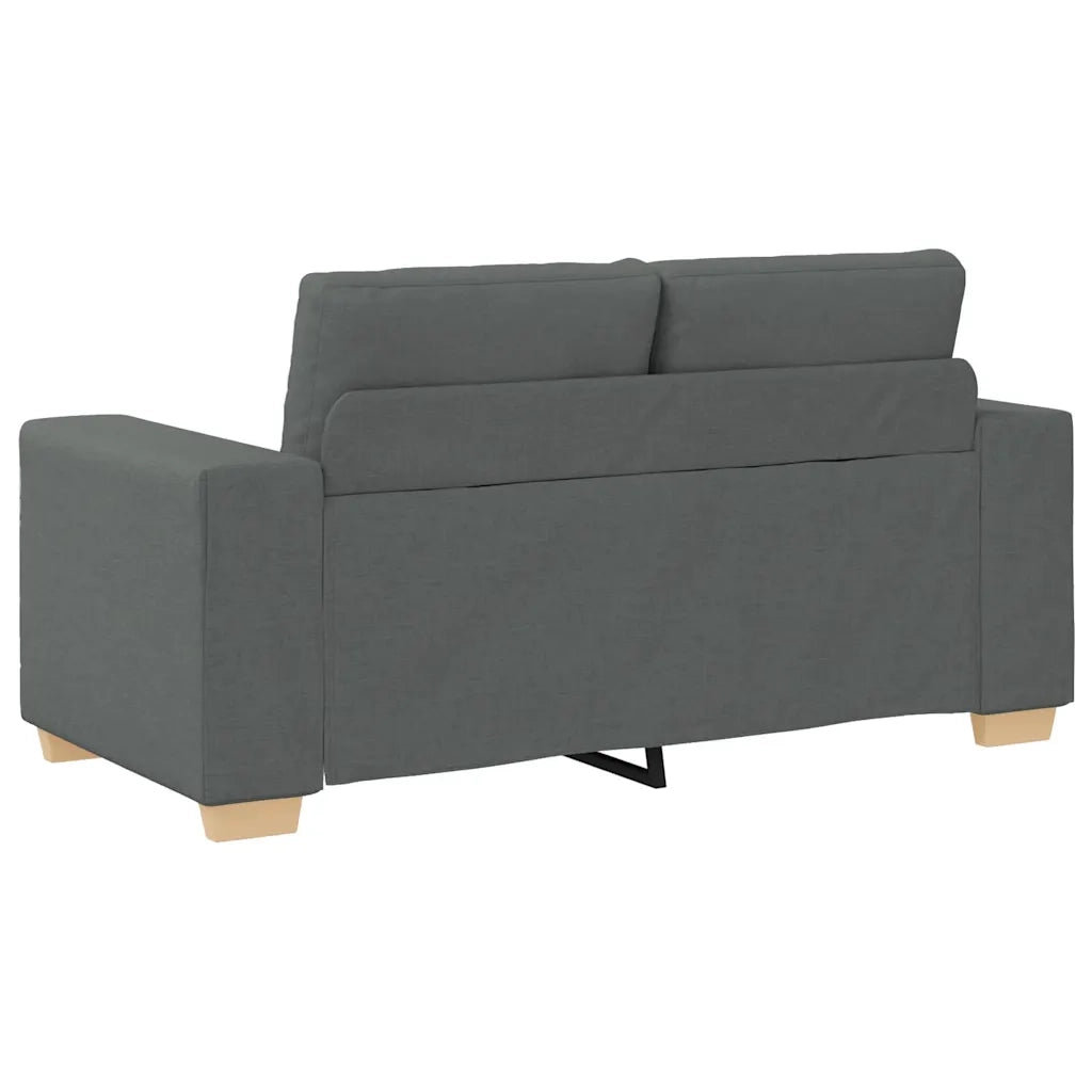 Set divano a 2 pz con Cuscini Tessuto Grigio Scuro 3324711
