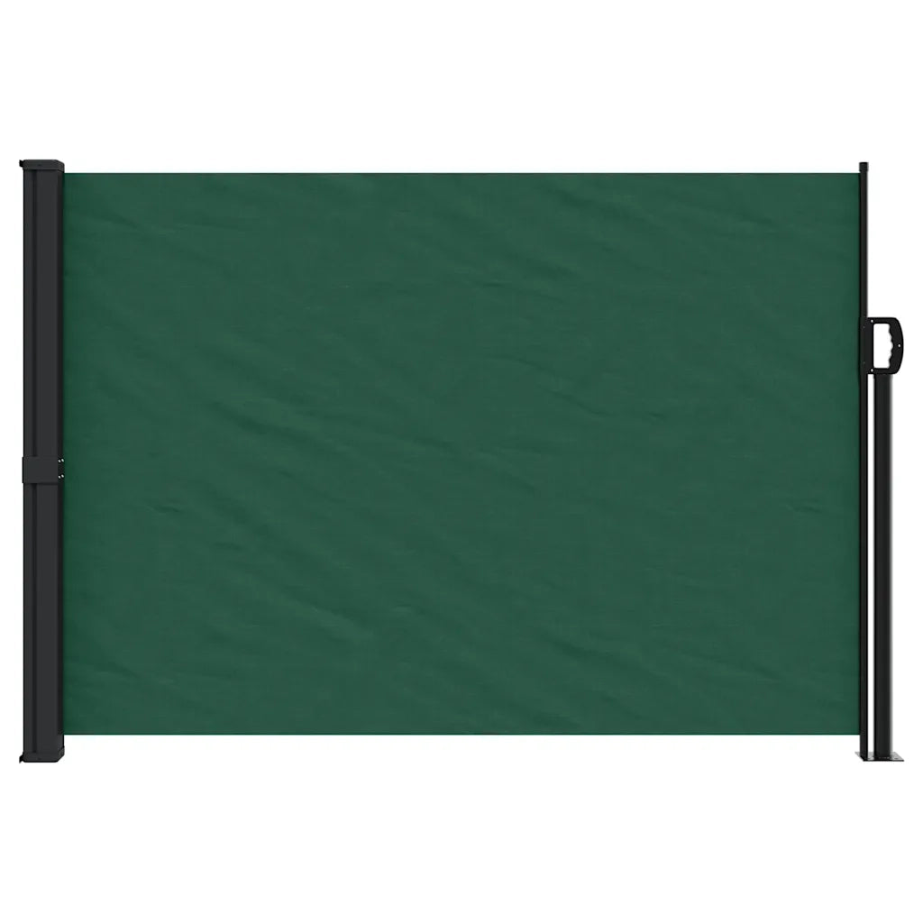 Tenda da Sole Laterale Retrattile-Tenda parasole per giardino Verde Scuro 140x600 cm
