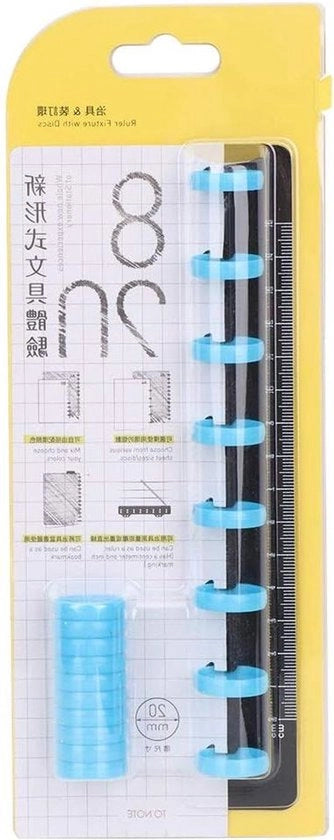 Tastiera a dischi colorati per notebook e articoli da ufficio (A5 8 fori) con disco di legatura a forma di fungo.