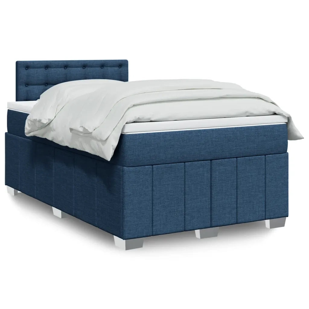 Giroletto a Molle con Materasso Blu 120x190 cm in Tessuto 3289327