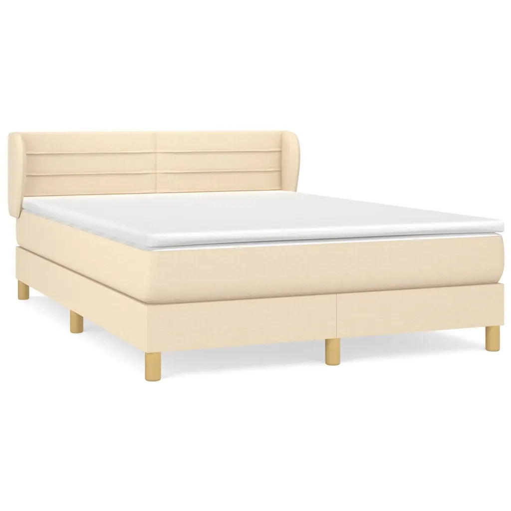 Giroletto a Molle con Materasso Crema 140x200 cm in Tessutocod mxl 74049