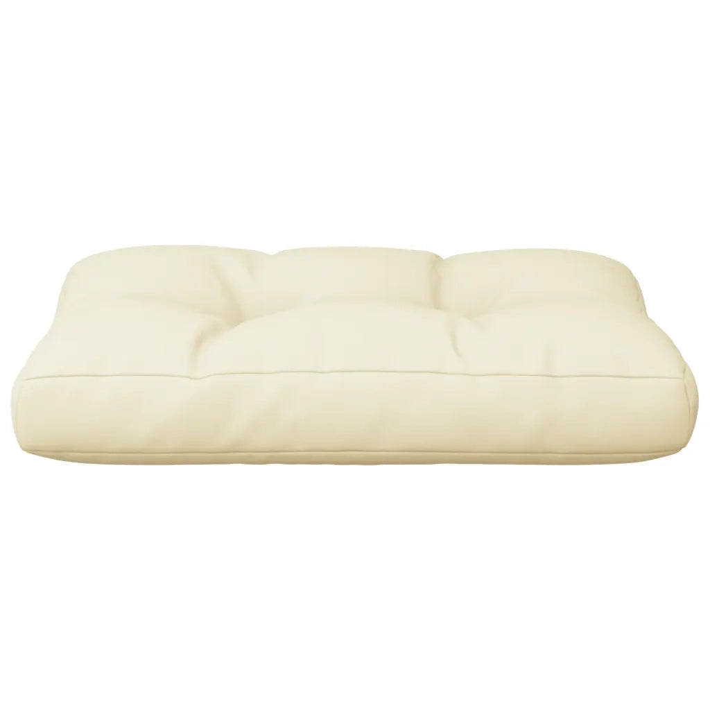 Cuscino per pallet | Cuscini per sedie Crema 60x40x12 cm in Tessuto