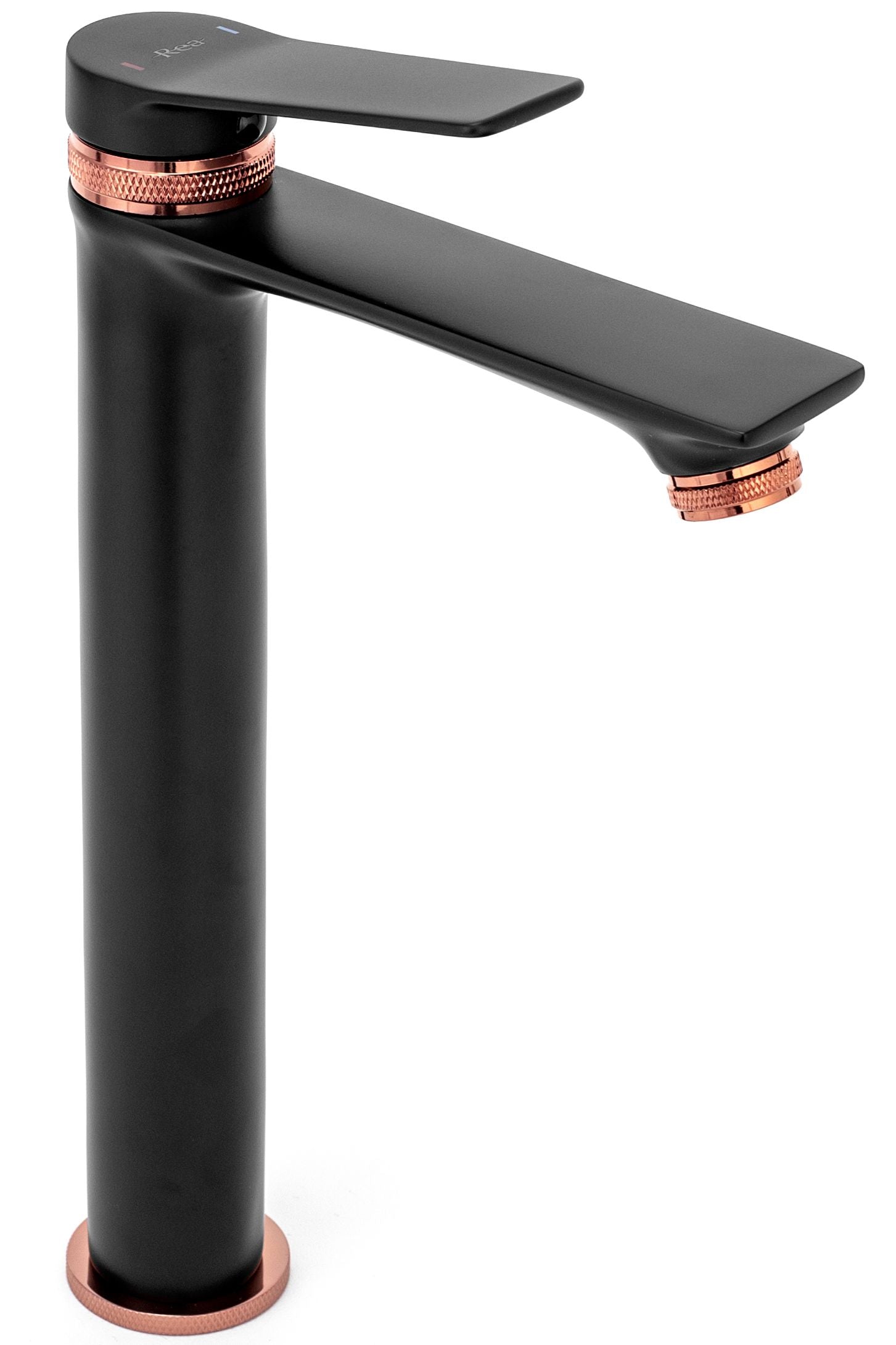Rubinetto Da Lavabo Rea Viral Black-rose Gold High