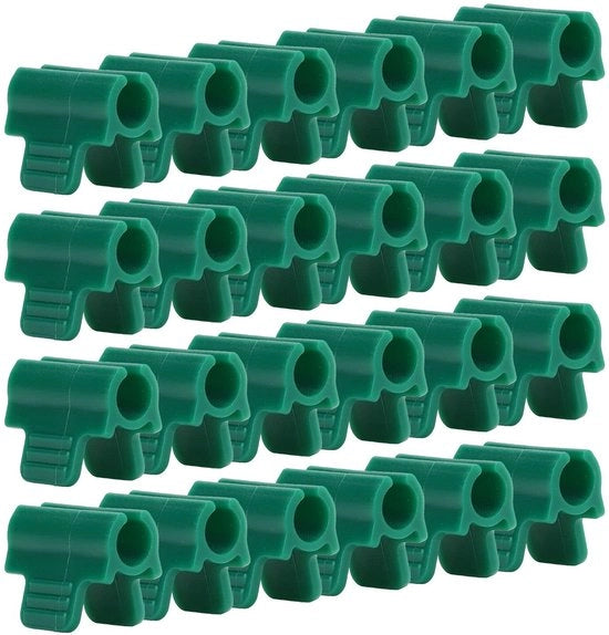 Clip per tenda 24 pezzi - Clip per tenda con presa antiscivolo - Materiale in plastica resistente - Adatto per tende e reti - Regolabile - Costruzione robusta