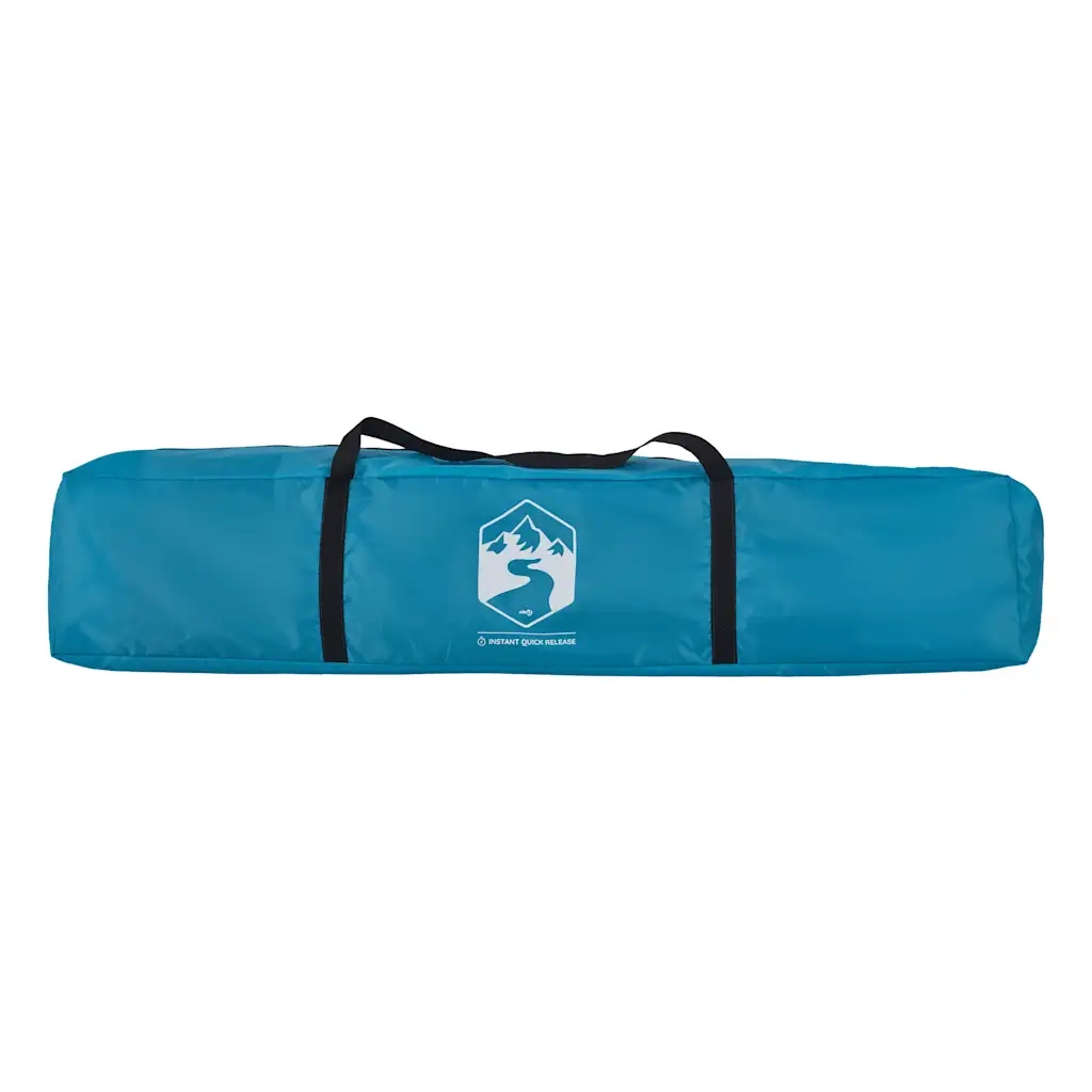 Tenda a Cupola da Campeggio 4 Persone Blu a Rilascio Rapido