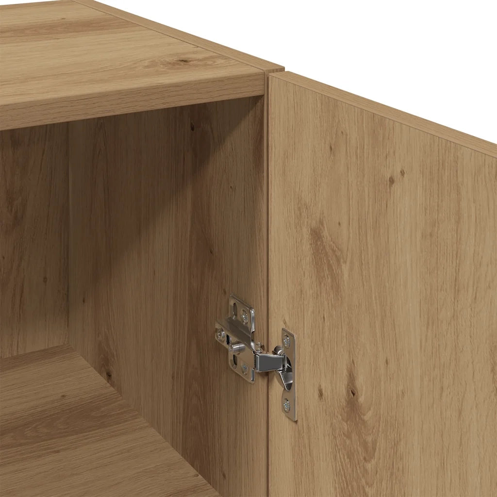 vidaXL Mobile a Parete Rovere Artigianale 34,5x34x90 cm in Truciolato