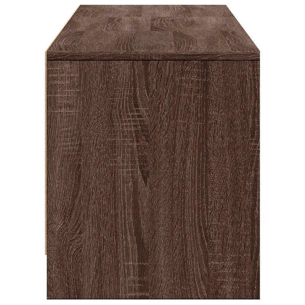 Mobile TV con LED-Credenza per TV Quercia marrone 165 x 34 x 40 cm