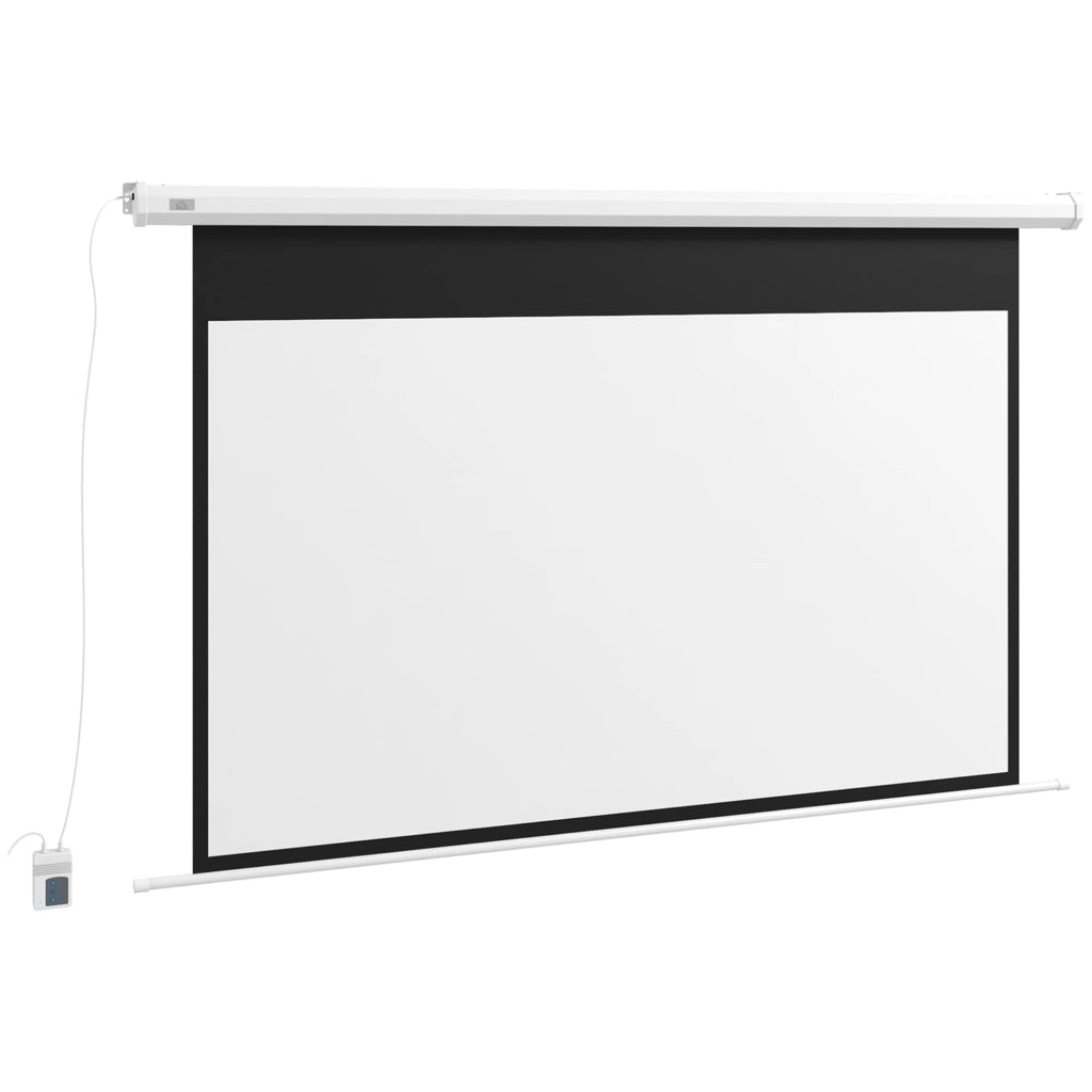 Telo per Proiettore Motorizzato 84 Pollici 16:9 ¨C Zephmum ¨C Bianco 215x8x140cm